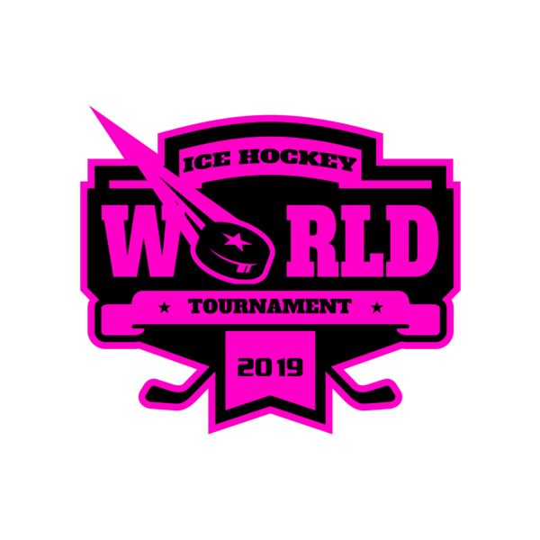 World Ice Hockey Tournament logo template Miniatura