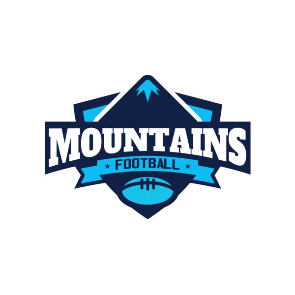 Mountains Football logo template Miniatura
