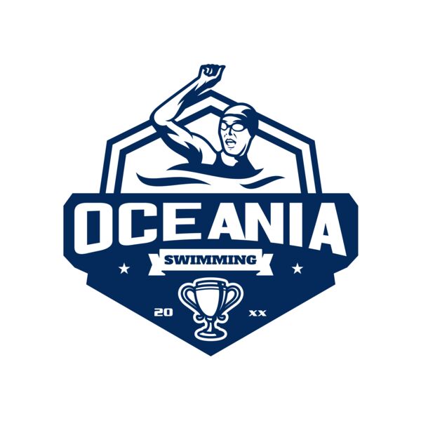 Oceania Swimming logo template Miniatura