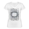 Playera Dama: Algodón Peinado Cuello V Miniatura